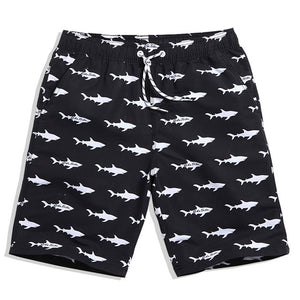 Shark Print Swimming Trunks