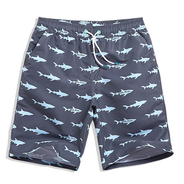 Shark Print Swimming Trunks