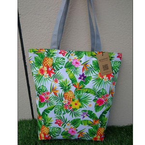 Floral Print Beach Bag