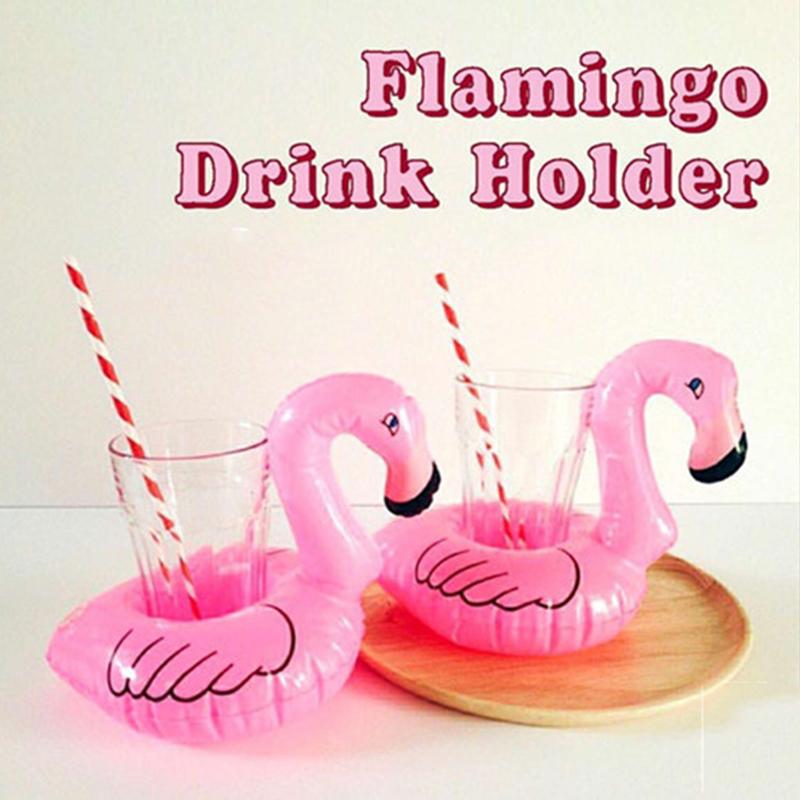 Single Drink Flamingo Pool Float